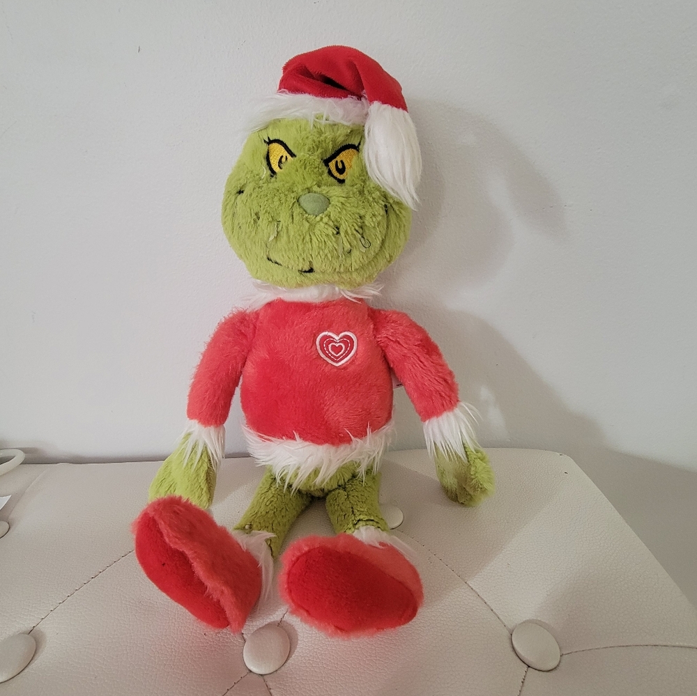 Dr. Seuss Grinch Santa Stuffed Animal Plush Aurora Toys